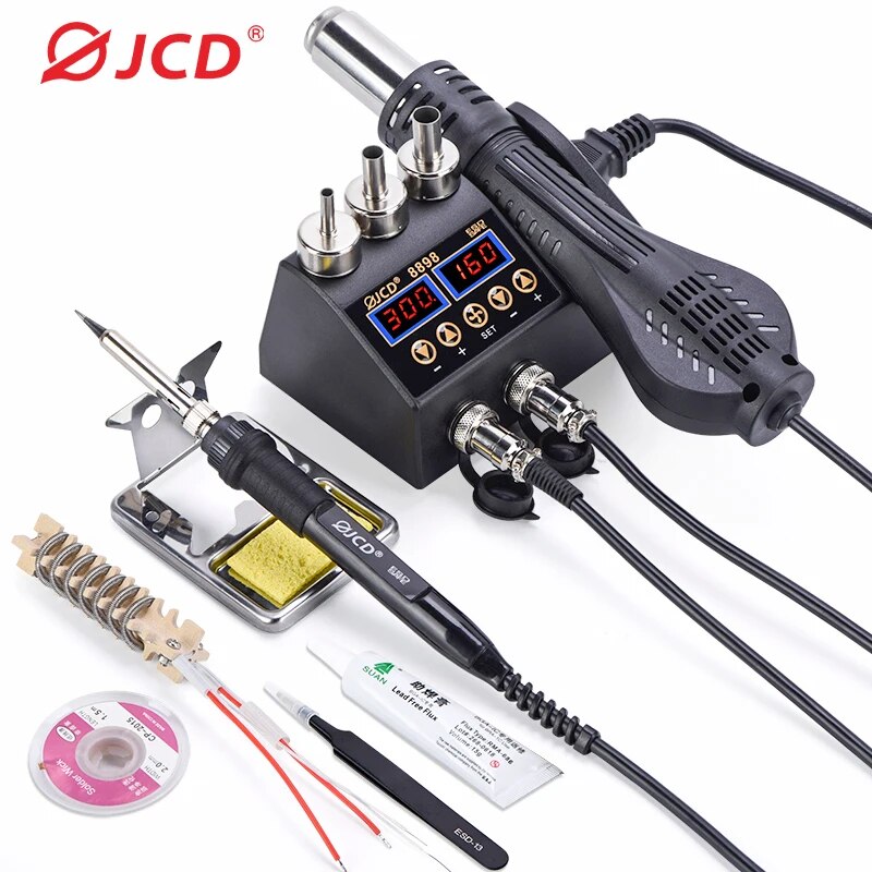 2 In 1 Soldering Rework Station 750W - Паяльная станция JCD 8898 750 Вт