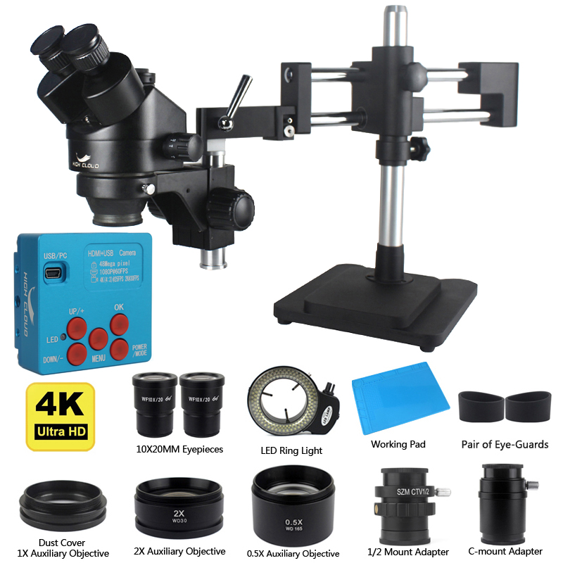Simul-Focal Industrial Microscope 4K Hdmi - 4K 48MP HDMI USB промышленная камера
