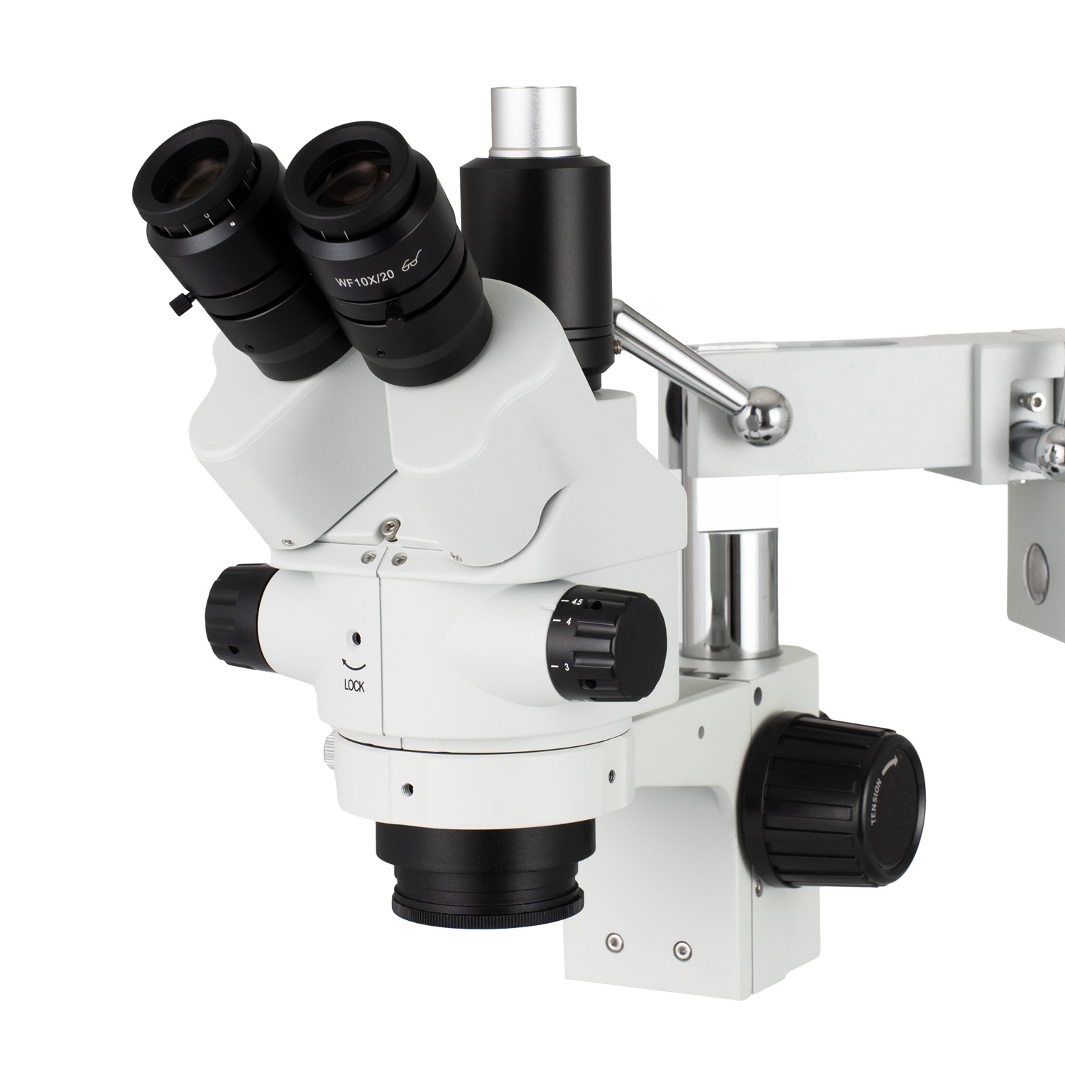 Trinocular Stereo Microscope 7X-45X - Стереомикроскоп AmScope с 7-кратным-45-кратным увеличением, симультанной