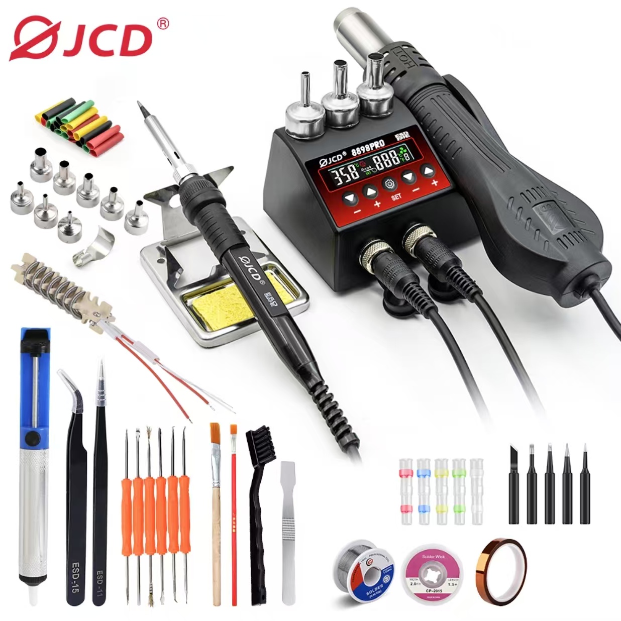2 In 1 Soldering Rework Station 750W - Паяльная станция SMD 750 Вт, 2