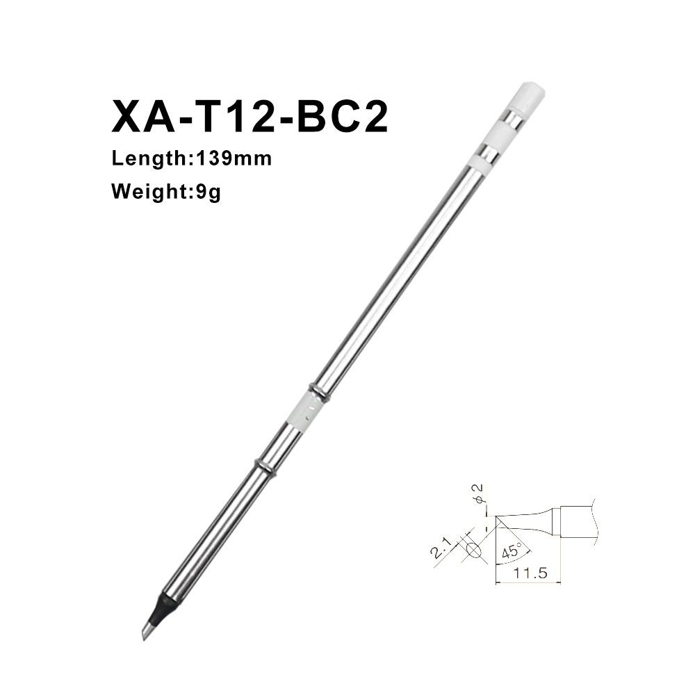 T12 Soldering Station Oled - QUICKO XA Высококачественные паяльные наконечники T12-BC2,