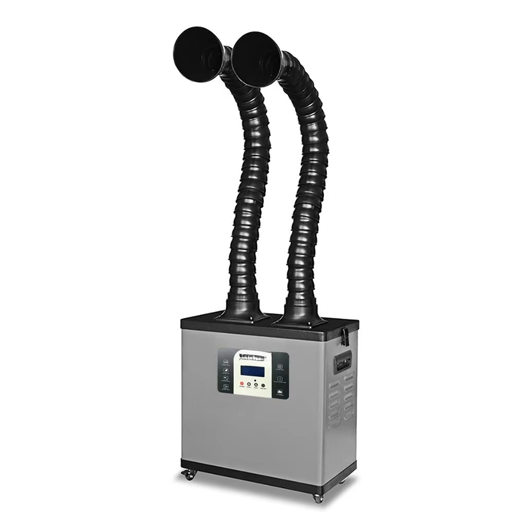 Fume Extractor Soldering Dual Arm - C200Y Портативный высокомощный двойной рычаг, паяльный