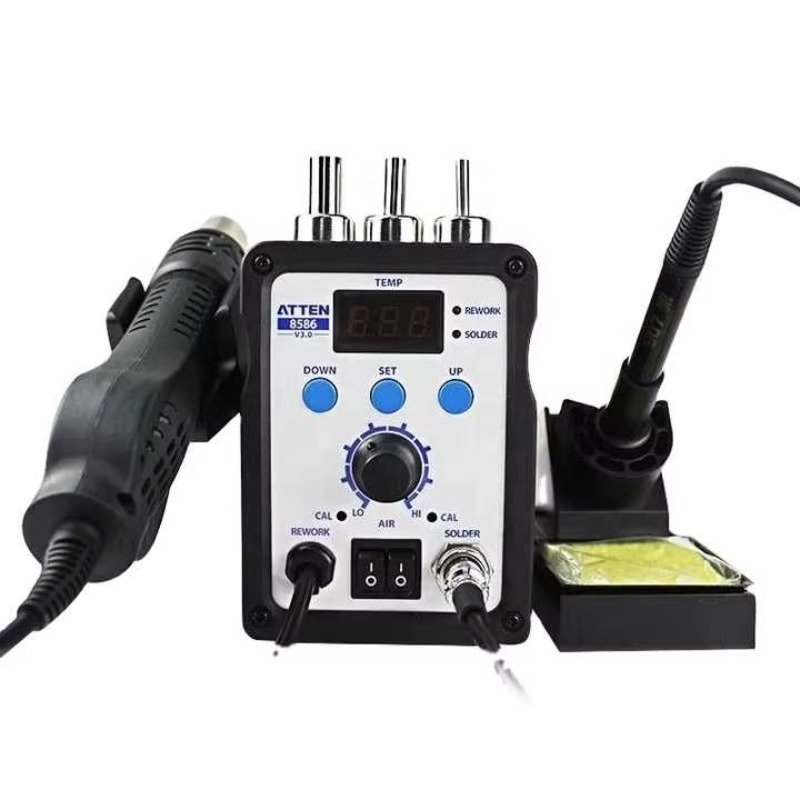 2 In 1 Soldering Rework Station 750W - Паяльная станция ATTEN AT8586 2-в-1, 750