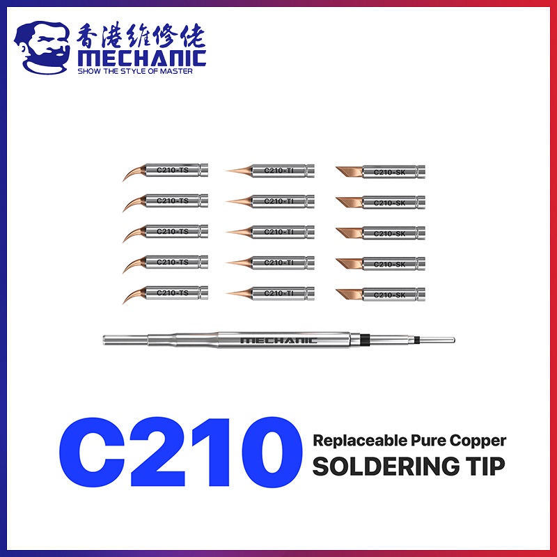 C210 Precision Soldering Station - Наконечник для паяльника MECHANIC C210 Series