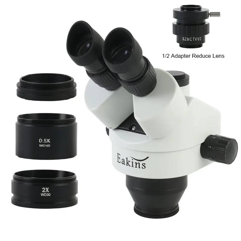 Trinocular Stereo Microscope 7X-45X - 7X 90X тринокулярный стереомикроскоп WF10X/22 мм