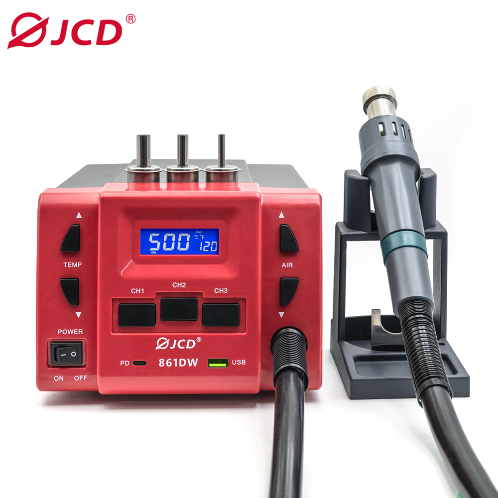 Hot Air Rework Station 861Dw - JCD 861DW термофена 1000 Вт, паяльная