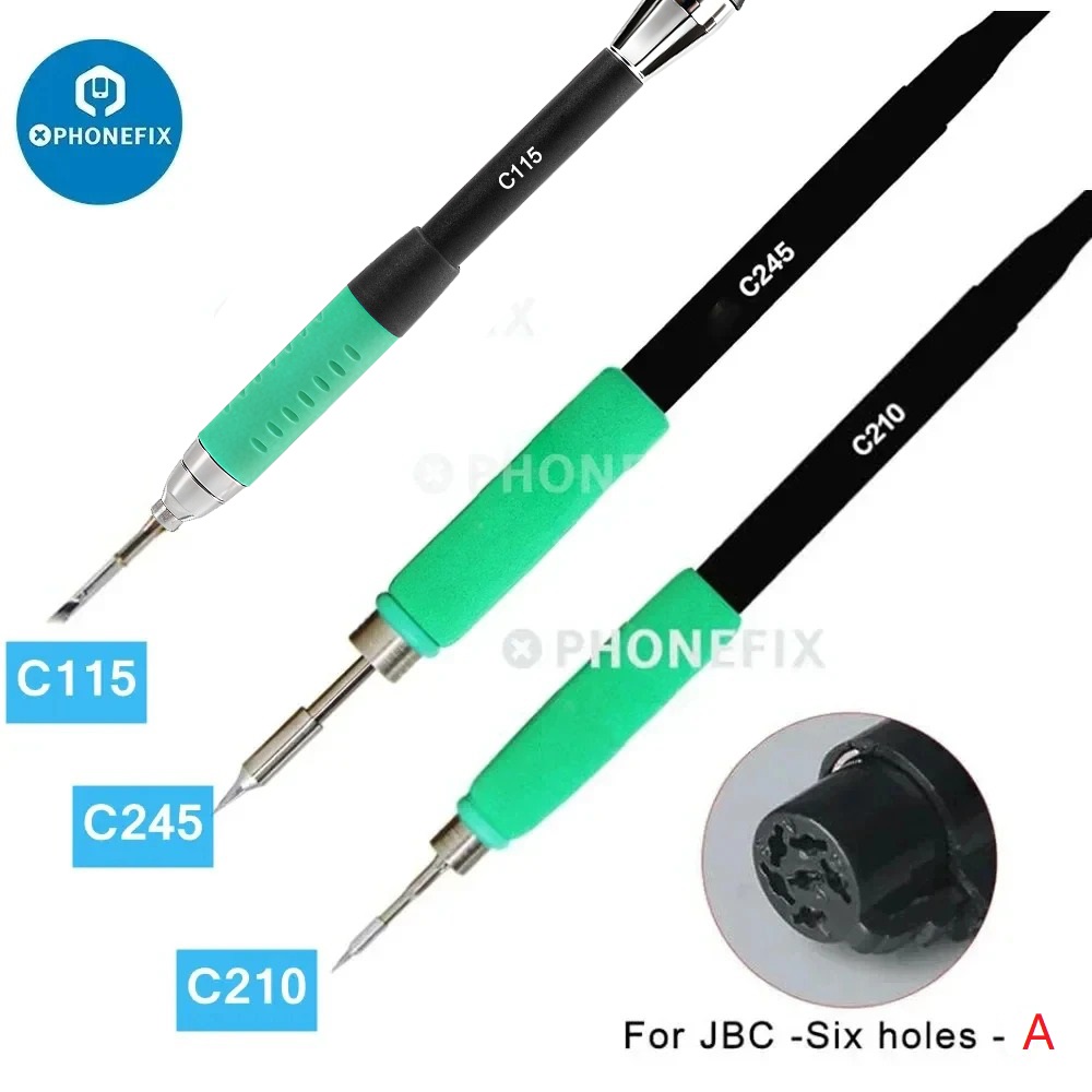 C210 Precision Soldering Station - Универсальный высокоточный паяльник с ручкой, 5/6