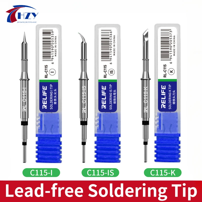 C115 Nano Soldering Iron Station - RELIFE C115-K/I/IS наноуровневое универсальное паяльное жало