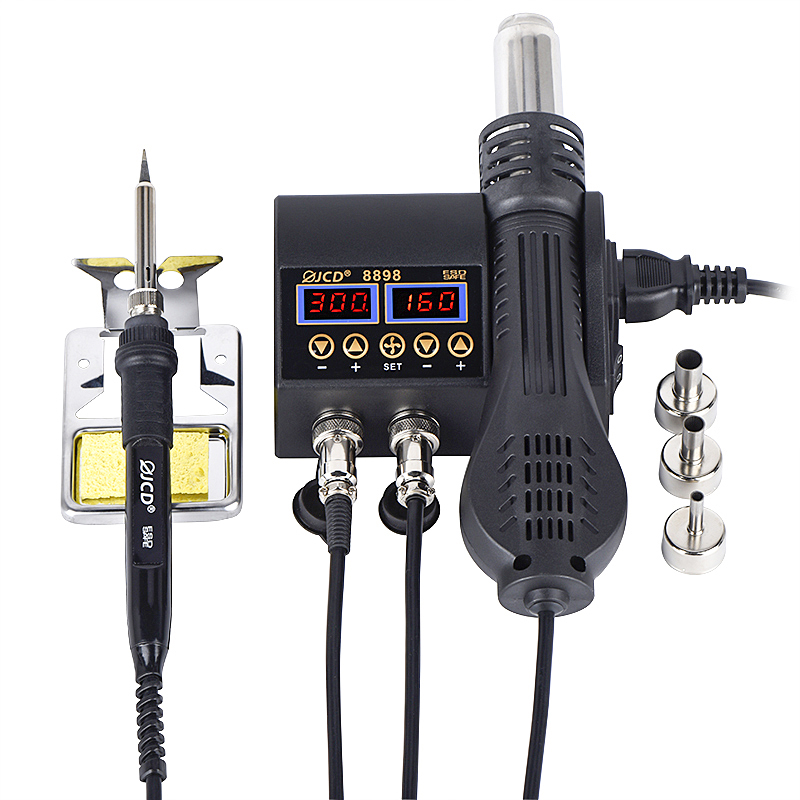 2 In 1 Soldering Rework Station 750W - Паяльная станция JCD 2-в-1 8898 с