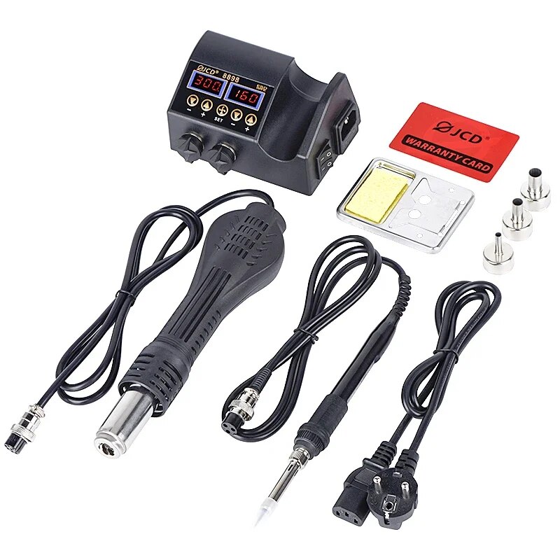 JCD 2 в 1 Паяльная станция 750 – обзор и цена 2 In 1 Soldering Rework Station 750W