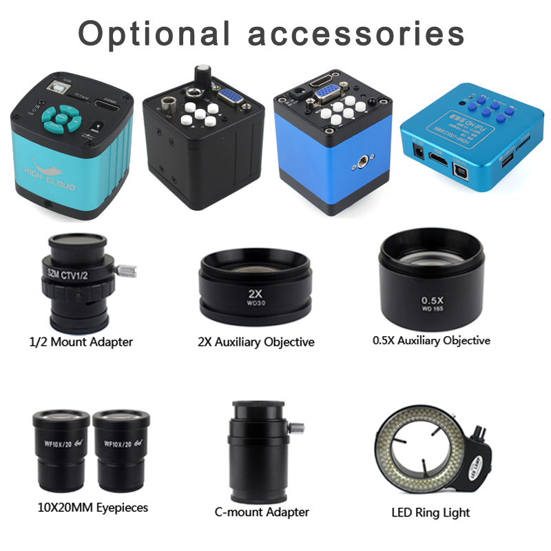 4K 48MP HDMI камера набор 3,5X – обзор и цена Simul-Focal Industrial Microscope 4K Hdmi