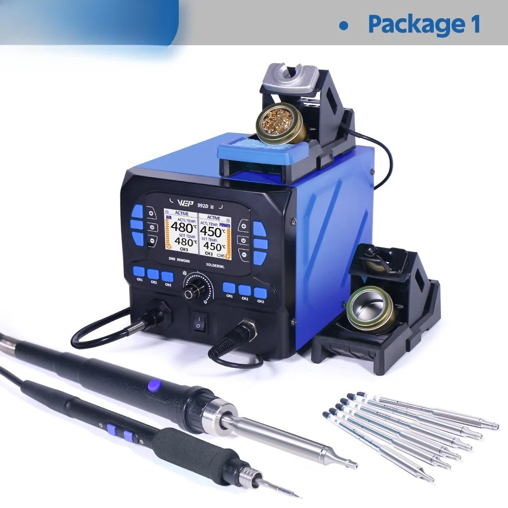Паяльная станция 992D-II 2-в-1 – обзор и цена C210 Precision Soldering Station