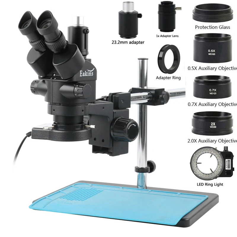 Промышленный лабораторный стер – обзор и цена Trinocular Stereo Microscope 7X-45X