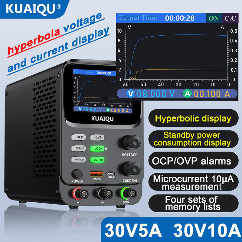 KUAIQU 5-цифровой ультраточный – обзор и цена High Precision Dc Power Supply 30V 10A