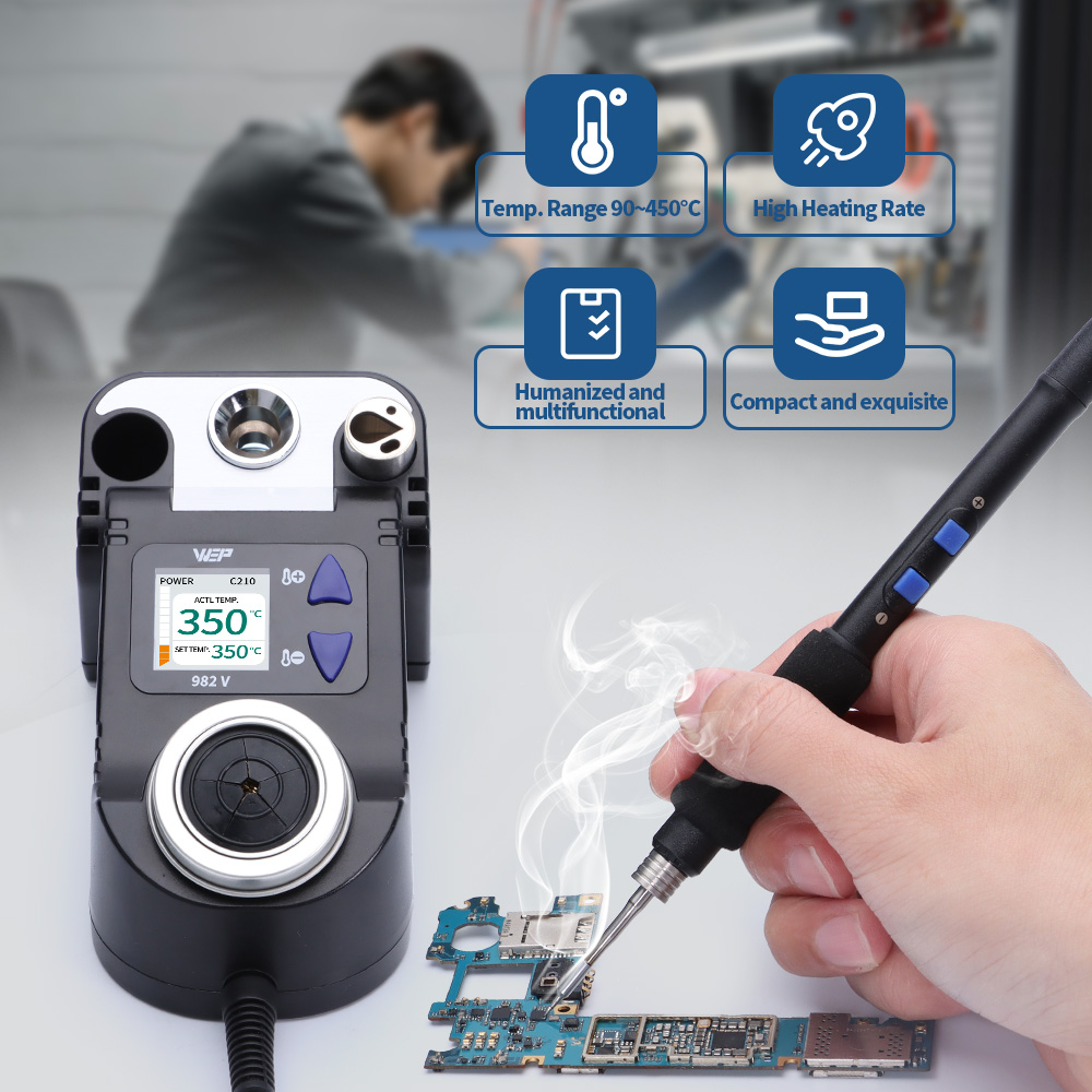 Набор для точной пайки WEP C21 – обзор и цена C210 Precision Soldering Station
