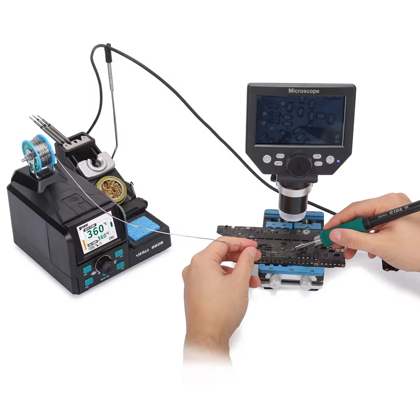 Цифровая паяльная станция 982D – обзор и цена C210 Precision Soldering Station