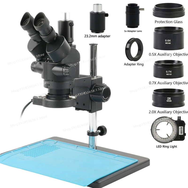 Промышленный лабораторный трин – обзор и цена Trinocular Stereo Microscope 7X-45X