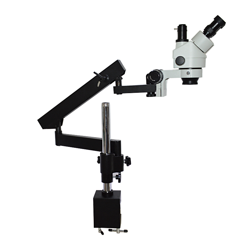 Тринокулярный стереомикроскоп  – обзор и цена Articulating Arm Boom Stand Microscope