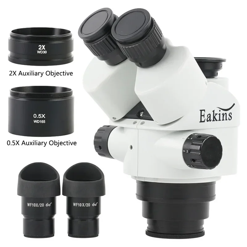 Черный 3,5X 90X 7X-45X Simul-F – обзор и цена Trinocular Stereo Microscope 7X-45X