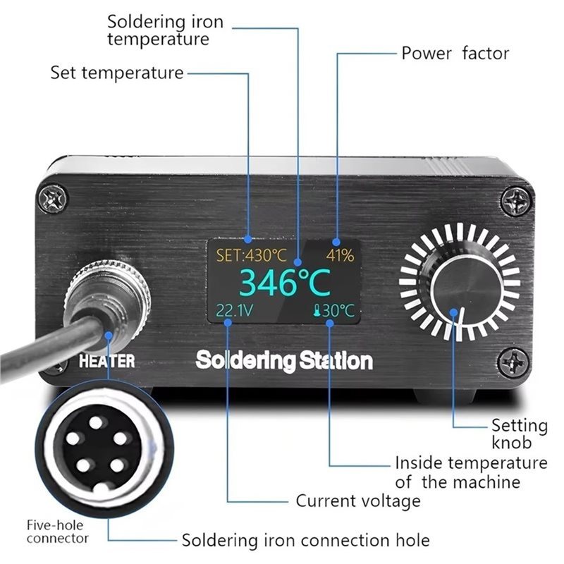 Паяльная станция AB11-T12 для  – обзор и цена T12 Soldering Station Oled