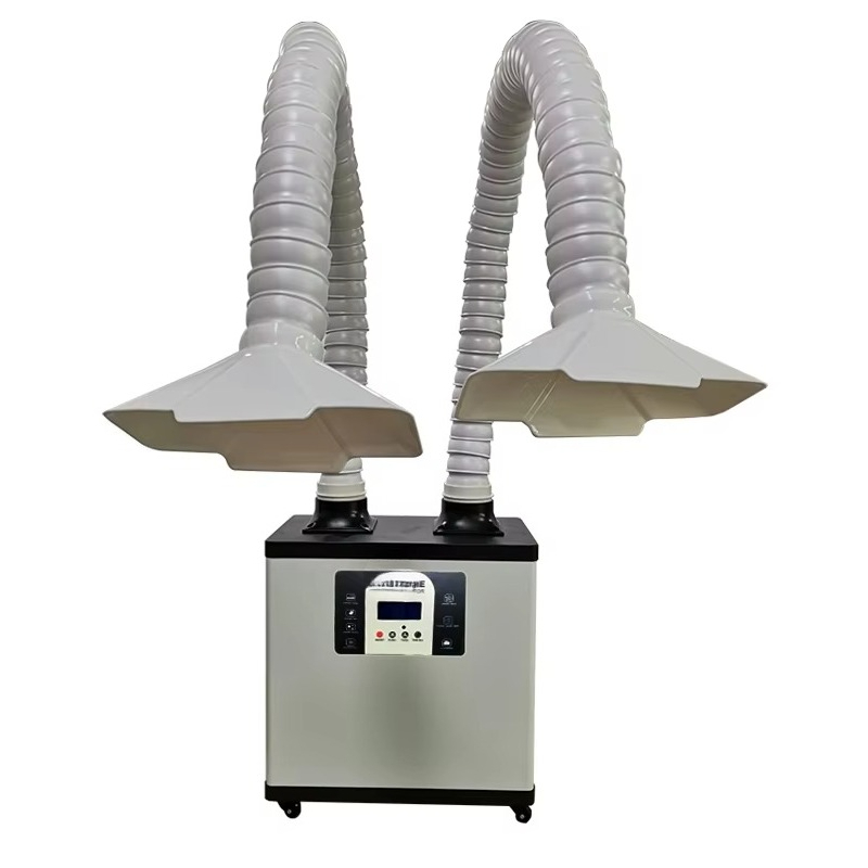 C200Y Портативный высокомощный – обзор и цена Fume Extractor Soldering Dual Arm