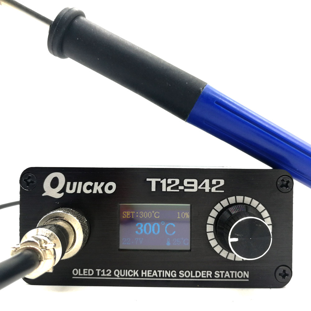 QUICKO MINI T12 STC OLED цифро – обзор и цена T12 Soldering Station Oled