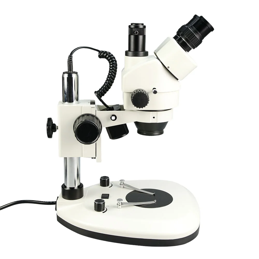 Промышленный тринокулярный опт – обзор и цена Trinocular Stereo Microscope 7X-45X