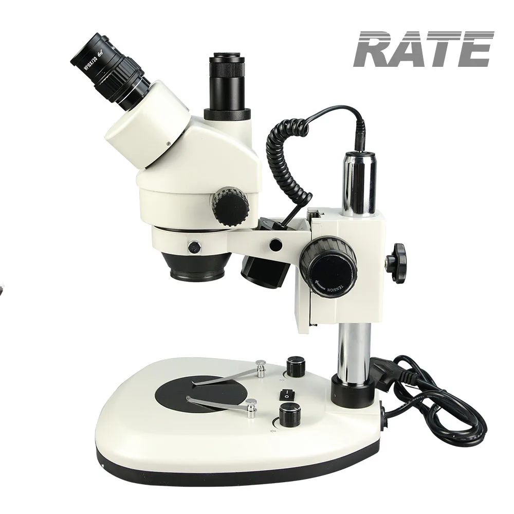 Промышленный тринокулярный опт – обзор и цена Trinocular Stereo Microscope 7X-45X
