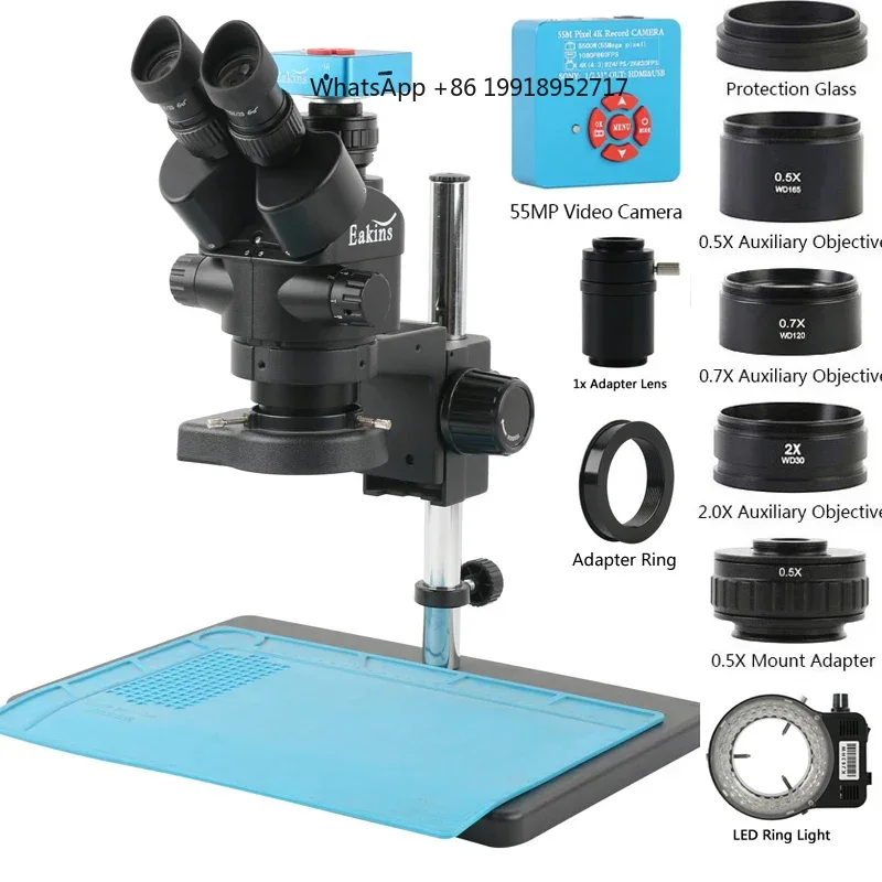 Стереомикроскоп Eakins Zoom 3. – обзор и цена Simul-Focal Industrial Microscope 4K Hdmi