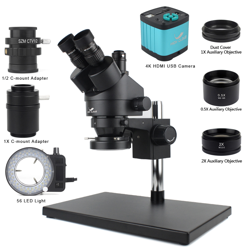 Лаборатория пайки печатных пла – обзор и цена Simul-Focal Industrial Microscope 4K Hdmi