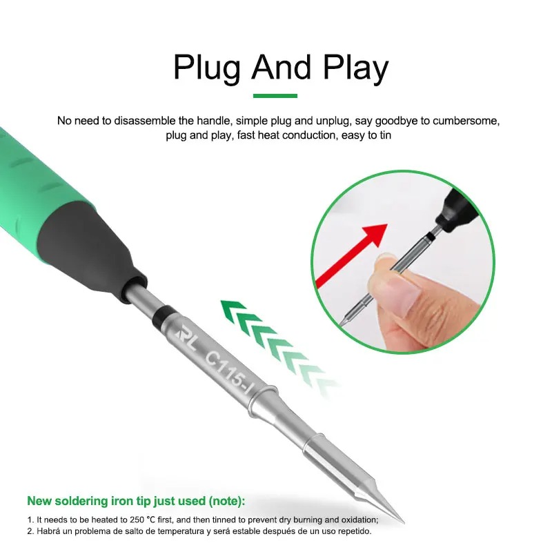 RELIFE C115-K/I/IS наноуровнев – обзор и цена C115 Nano Soldering Iron Station
