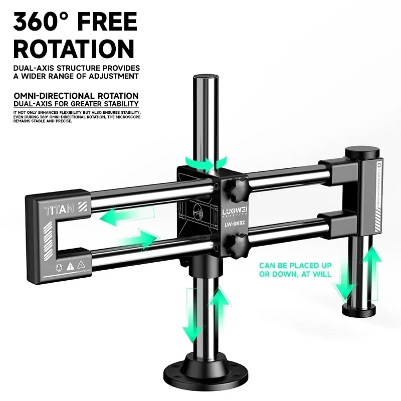 Микроскопический штатив LUOWEI – обзор и цена Articulating Arm Boom Stand Microscope