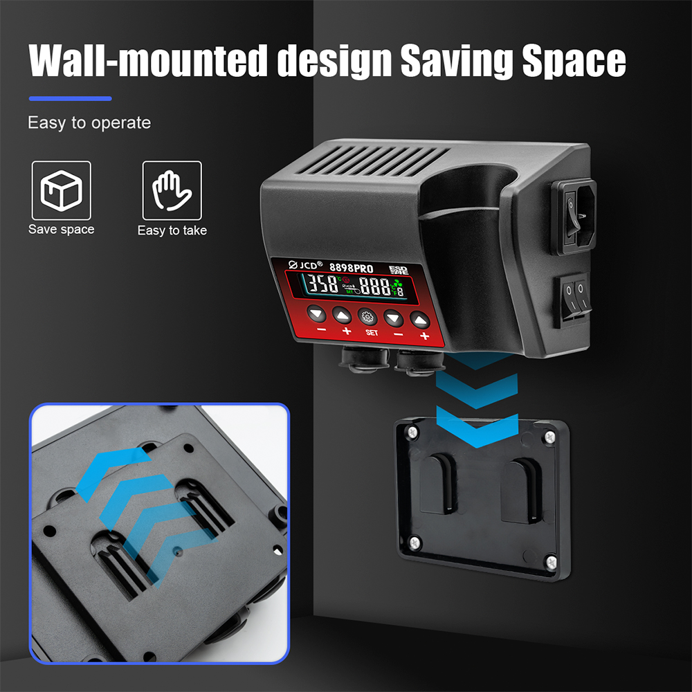 JCD 8898Pro Паяльная станция 2 – обзор и цена 2 In 1 Soldering Rework Station 750W