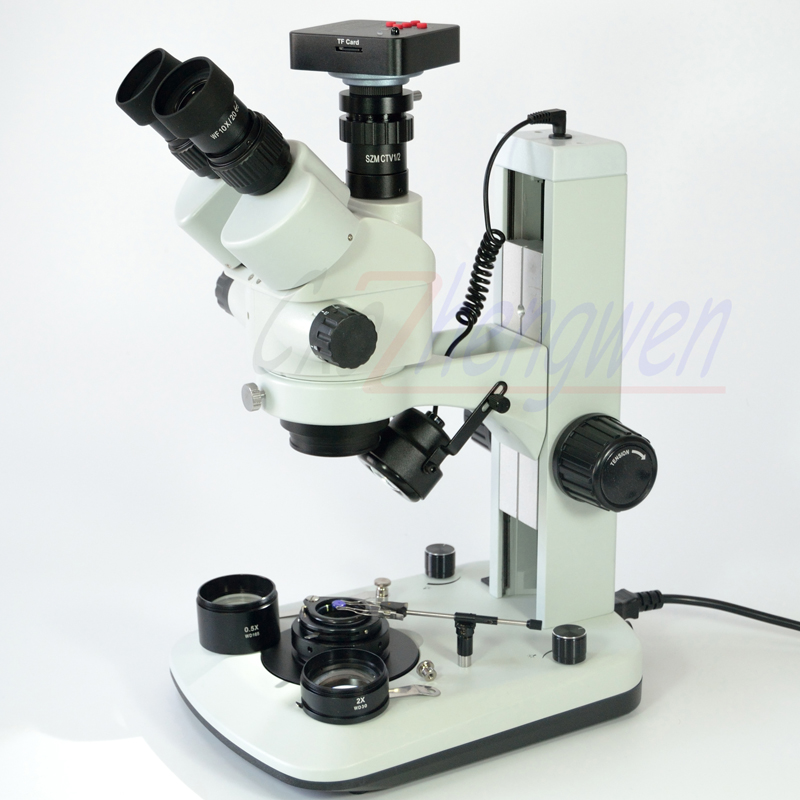 FYSCOPE 3,5X-90X 7X-45X усовер – обзор и цена Trinocular Stereo Microscope 7X-45X